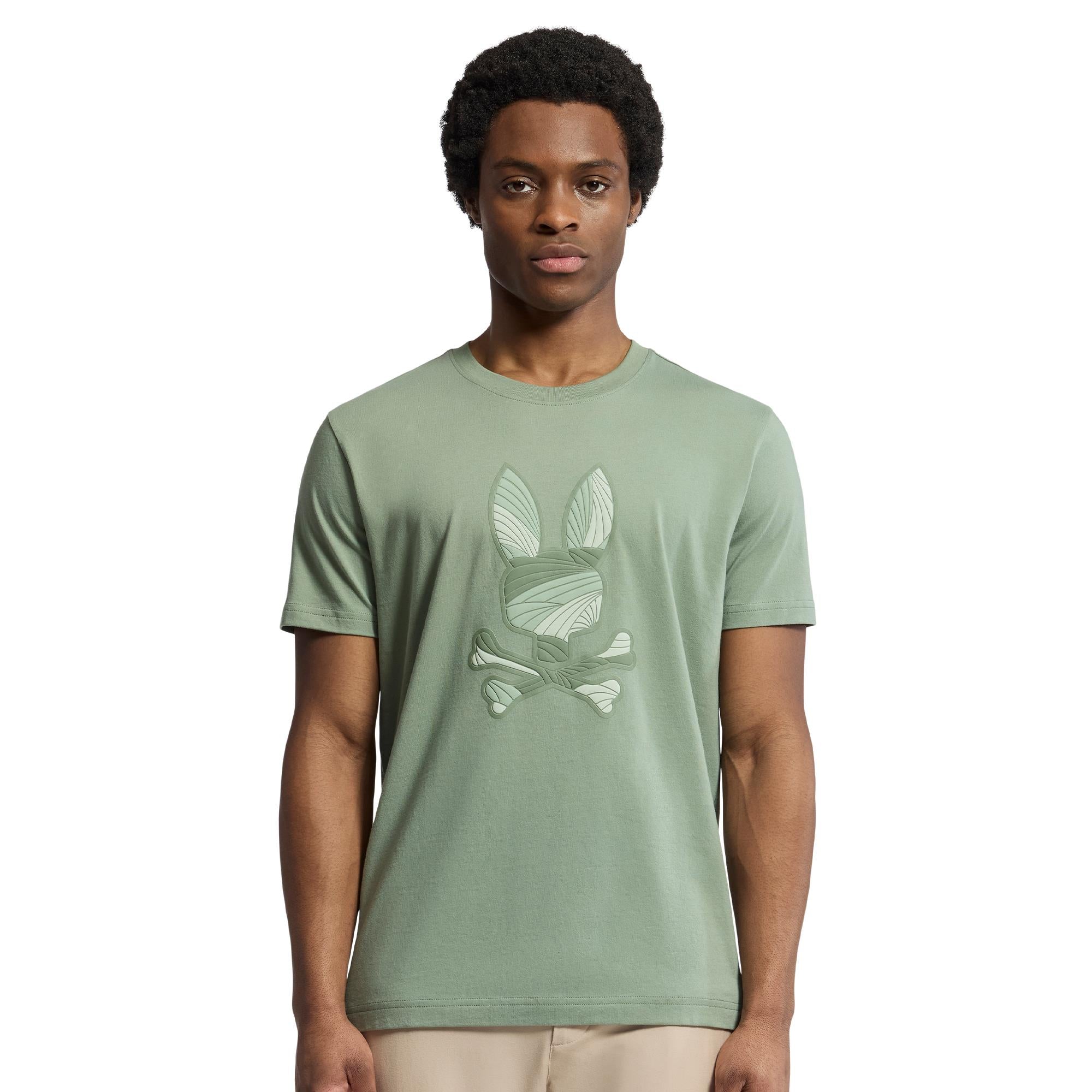 Psycho Bunny Baxter Graphic Tee Sea Spray